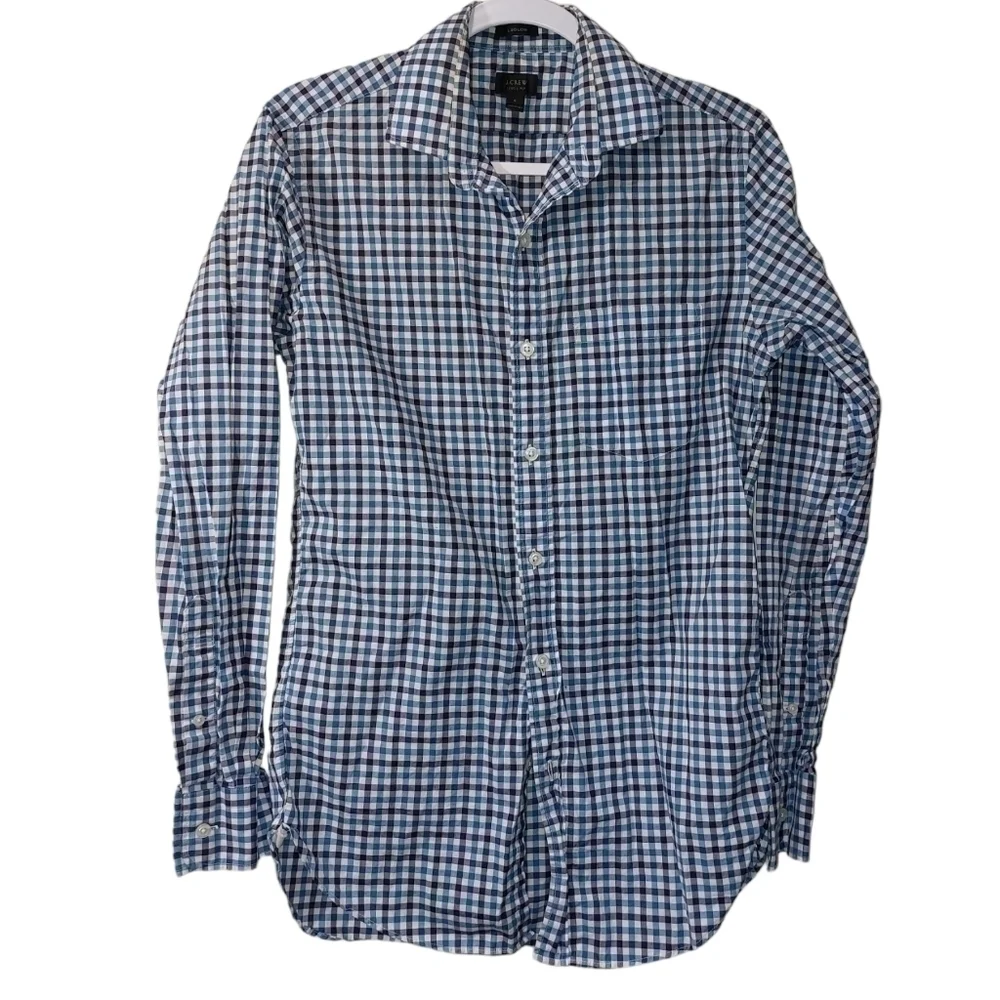 J. Crew Mens Long Sleeve Button Up Shirt- S
